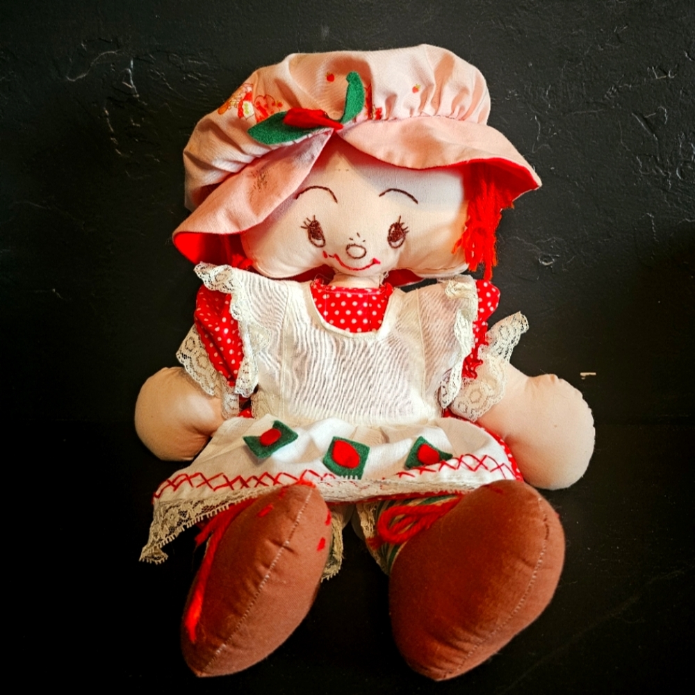 Vintage Strawberry Shortcake plush doll
